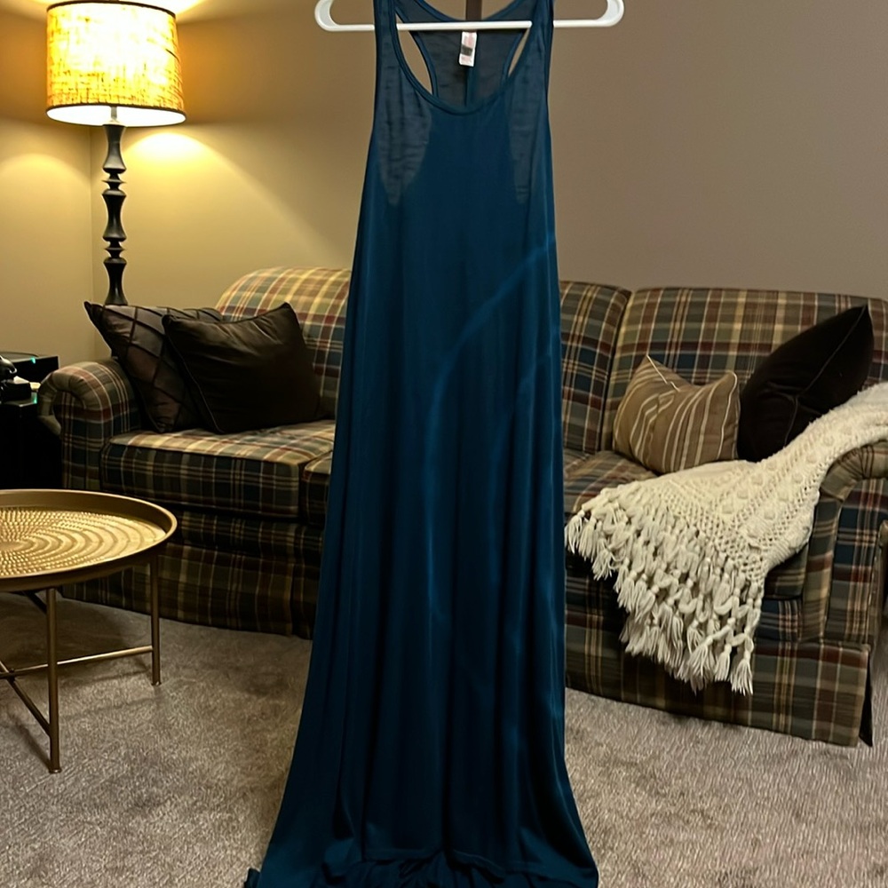 Teal Tie Dye Dress